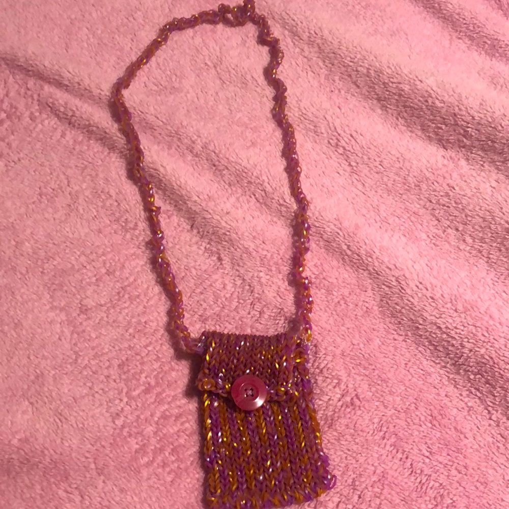 Rainbow loom bag hand made